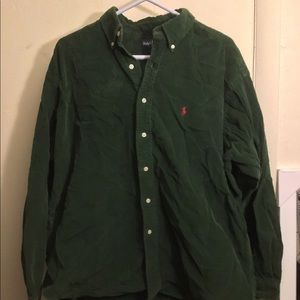 Corduroy polo button down
